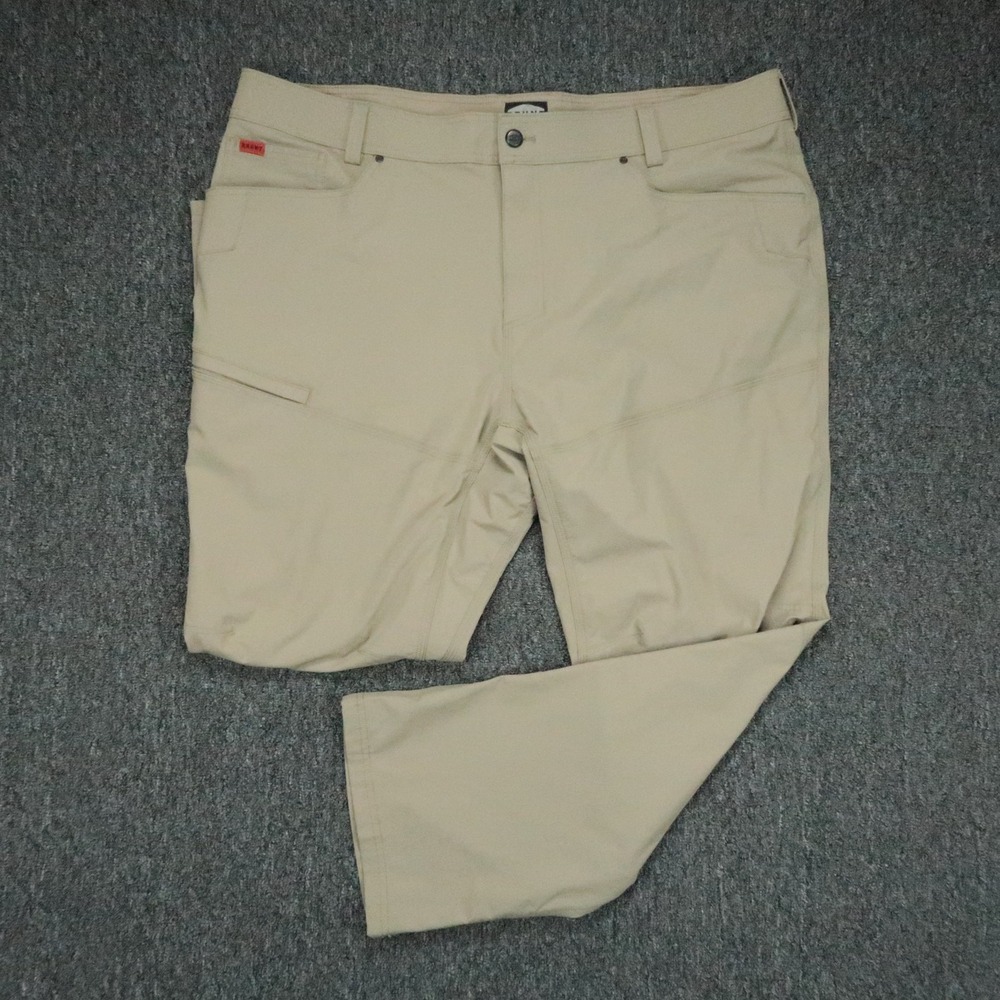 Brunt Pants Mens 42x30 Khaki Tan Straight 5 Pocket Stretch Trouser Workwear